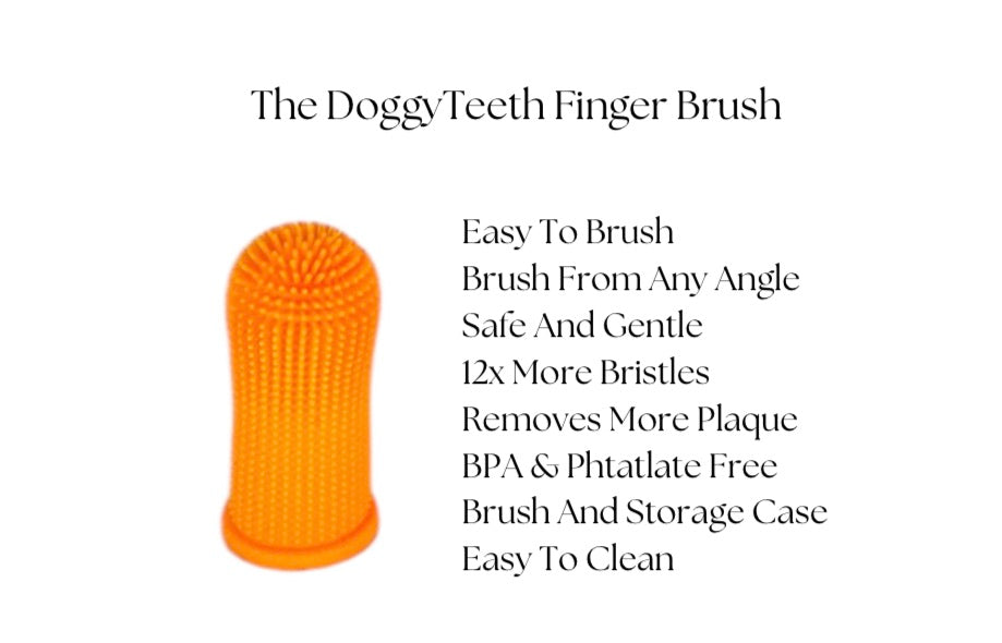 DoggyTeeth Four Pack Dog Finger Toothbrushes